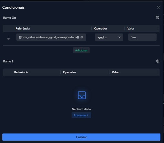 Condicional do Exemplo