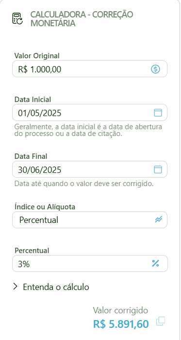 Calculadora Avulsa